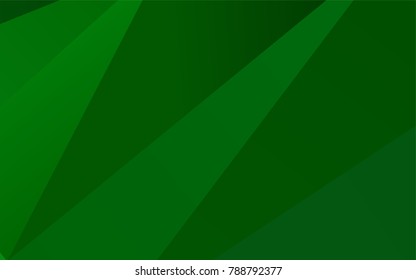 Light Green vector abstract polygonal background. Geometric illustration in Origami style with gradient.  The completely new template can be used for your brand book.