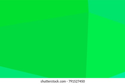Light Green vector abstract polygonal template. Geometric illustration in Origami style with gradient.  A completely new template for your business design.