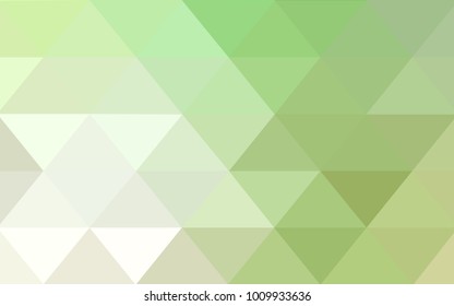 Light Green vector abstract textured polygonal background. Blurry triangle design. Pattern can be used for background.