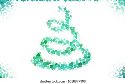 Light Green vector abstract textured polygonal background. Blurry rectangular design. The pattern with repeating rectangles can be used for background.