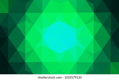 Light Green vector abstract textured polygonal background. Blurry triangle design. Pattern can be used for background.
