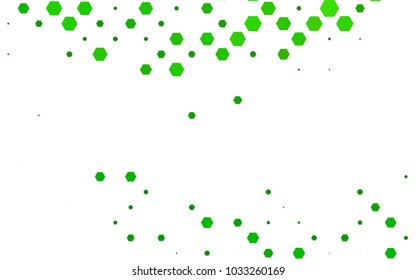 Light Green vector abstract textured polygonal background. Brand-new blurry hexagonal design. Pattern can be used for background.