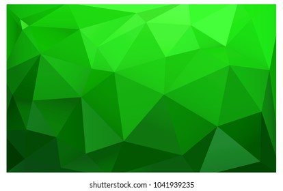 Light Green vector abstract textured polygonal background. Blurry triangle design. Pattern can be used for background.