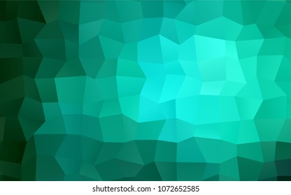 Light Green vector abstract textured polygonal background. Blurry rectangular design. The pattern with repeating rectangles can be used for background.