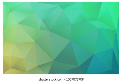 Light Green vector abstract textured polygonal background. Blurry triangle design. Pattern can be used for background.