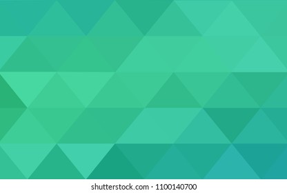 Light Green vector abstract textured polygonal background. Blurry triangle design. Pattern can be used for background.