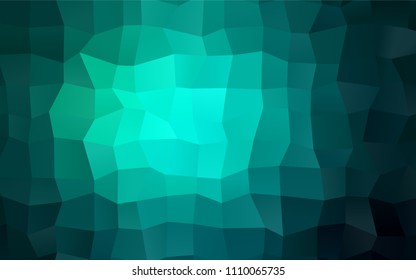 Light Green vector abstract textured polygonal background. Blurry rectangular design. The pattern with repeating rectangles can be used for background.