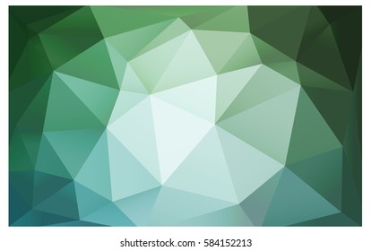 Light Green vector abstract textured polygonal background. Blurry triangle design. Pattern can be used for background.