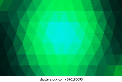 Light Green vector abstract textured polygonal background. Blurry triangle design. Pattern can be used for background.