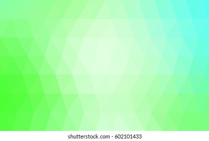 Light Green vector abstract textured polygonal background. Blurry triangle design. Pattern can be used for background.