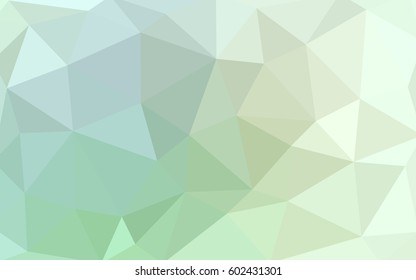 Light Green vector abstract textured polygonal background. Blurry triangle design. Pattern can be used for background.