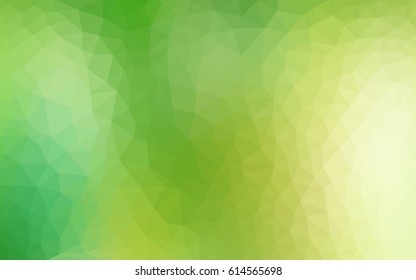 Light Green vector abstract textured polygonal background. Blurry triangle design. Pattern can be used for background.