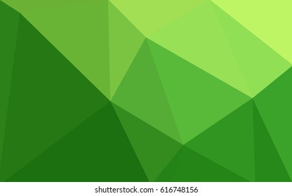 Light Green vector abstract textured polygonal background. Blurry triangle design. Pattern can be used for background.