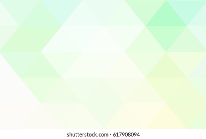 Light Green vector abstract textured polygonal background. Blurry triangle design. Pattern can be used for background.