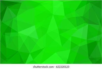 Light Green vector abstract textured polygonal background. Blurry triangle design. Pattern can be used for background.
