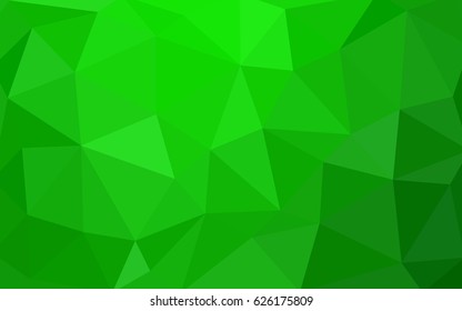 Light Green vector abstract textured polygonal background. Blurry triangle design. Pattern can be used for background.
