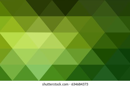 Light Green vector abstract textured polygonal background. Blurry triangle design. Pattern can be used for background.