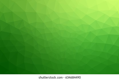 Light Green vector abstract textured polygonal background. Blurry triangle design. Pattern can be used for background.
