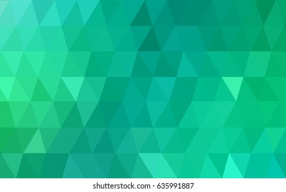 Light Green vector abstract textured polygonal background. Blurry triangle design. Pattern can be used for background.