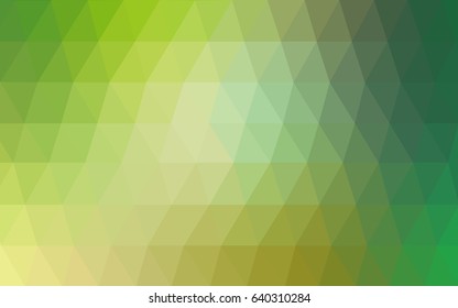 Light Green vector abstract textured polygonal background. Blurry triangle design. Pattern can be used for background.
