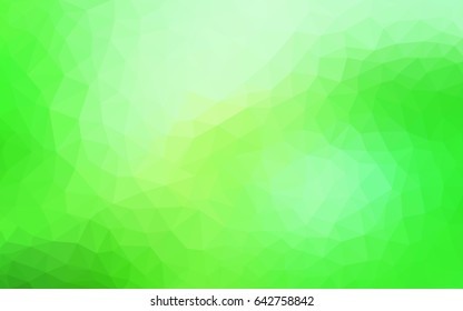 Light Green vector abstract textured polygonal background. Blurry triangle design. Pattern can be used for background.