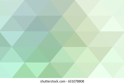 Light Green vector abstract textured polygonal background. Blurry triangle design. Pattern can be used for background.