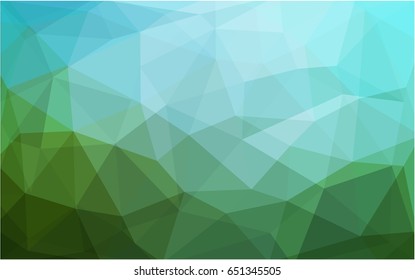 Light green vector abstract textured polygonal background. Blurry triangle design. Pattern can be used for background.