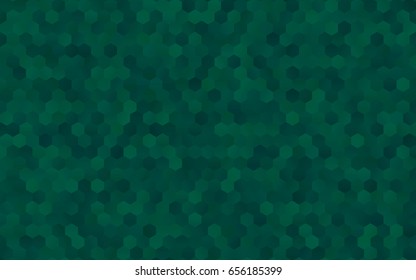 Light Green vector abstract textured polygonal background. Brand-new blurry hexagonal design. Pattern can be used for background.