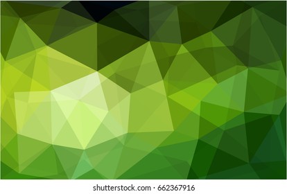 Light Green vector abstract textured polygonal background. Blurry triangle design. Pattern can be used for background.