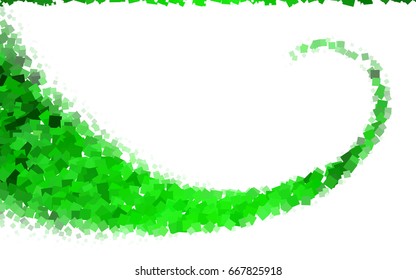 Light Green vector abstract textured polygonal background. Blurry rectangular design. The pattern with repeating rectangles can be used for background.