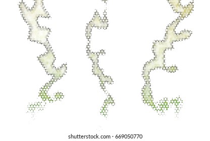 Light Green vector abstract textured polygonal background. Brand-new blurry hexagonal design. Pattern can be used for background.