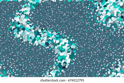 Light Green vector abstract textured polygonal background. Blurry rectangular design. The pattern with repeating rectangles can be used for background.