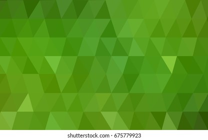 Light Green vector abstract textured polygonal background. Blurry triangle design. Pattern can be used for background.