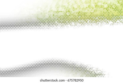 Light Green vector abstract textured polygonal background. Brand-new blurry hexagonal design. Pattern can be used for background.