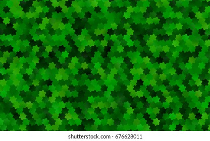 Light Green vector abstract textured polygonal background. Brand-new blurry hexagonal design. Pattern can be used for background.