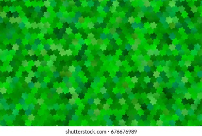 Light Green vector abstract textured polygonal background. Brand-new blurry hexagonal design. Pattern can be used for background.