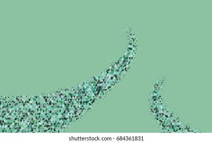 Light Green vector abstract textured polygonal background. Brand-new blurry hexagonal design. Pattern can be used for background.