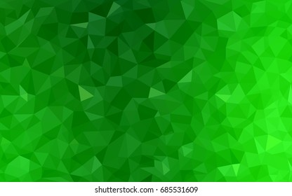 Light Green vector abstract textured polygonal background. Blurry triangle design. Pattern can be used for background.