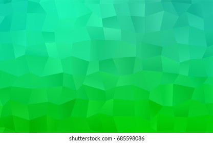 Light Green vector abstract textured polygonal background. Blurry rectangular design. The pattern with repeating rectangles can be used for background.