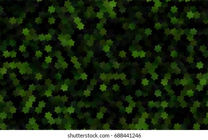 Light Green vector abstract textured polygonal background. Brand-new blurry hexagonal design. Pattern can be used for background.