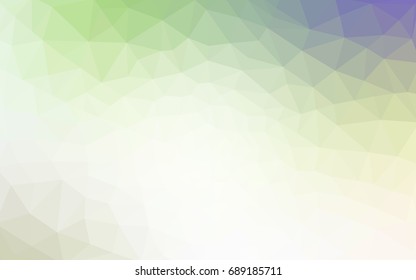 Light Green vector abstract textured polygonal background. Blurry triangle design. Pattern can be used for background.