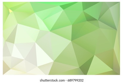 Light Green vector abstract textured polygonal background. Blurry triangle design. Pattern can be used for background.