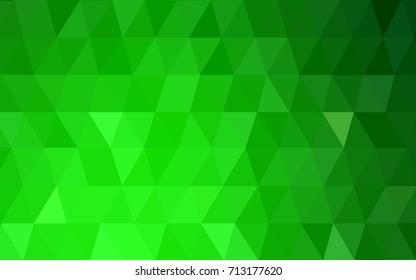 Light Green vector abstract textured polygonal background. Blurry triangle design. Pattern can be used for background.