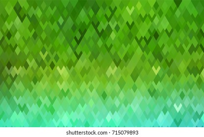 Light Green vector abstract textured polygonal background. Blurry rectangular design. The pattern with repeating rectangles can be used for background.