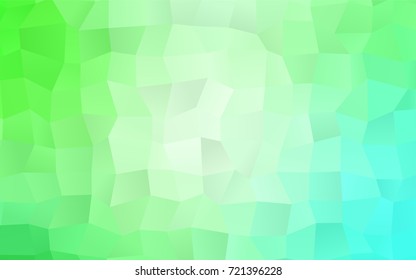 Light Green vector abstract textured polygonal background. Blurry rectangular design. The pattern with repeating rectangles can be used for background.