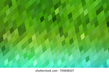 Light Green vector abstract textured polygonal background. Blurry rectangular design. The pattern with repeating rectangles can be used for background.