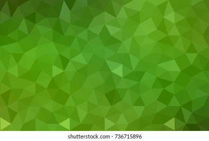 Light Green vector abstract textured polygonal background. Blurry triangle design. Pattern can be used for background.