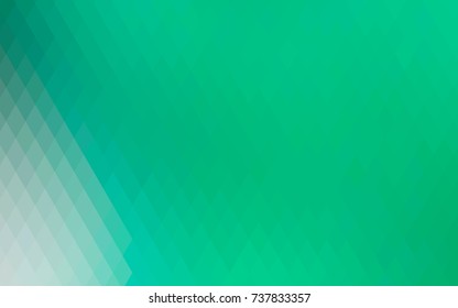 Light Green vector abstract textured polygonal background. Blurry rectangular design. The pattern with repeating rectangles can be used for background.