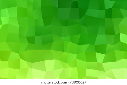 Light Green vector abstract textured polygonal background. Blurry rectangular design. The pattern with repeating rectangles can be used for background.