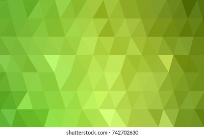 Light Green vector abstract textured polygonal background. Blurry triangle design. Pattern can be used for background.